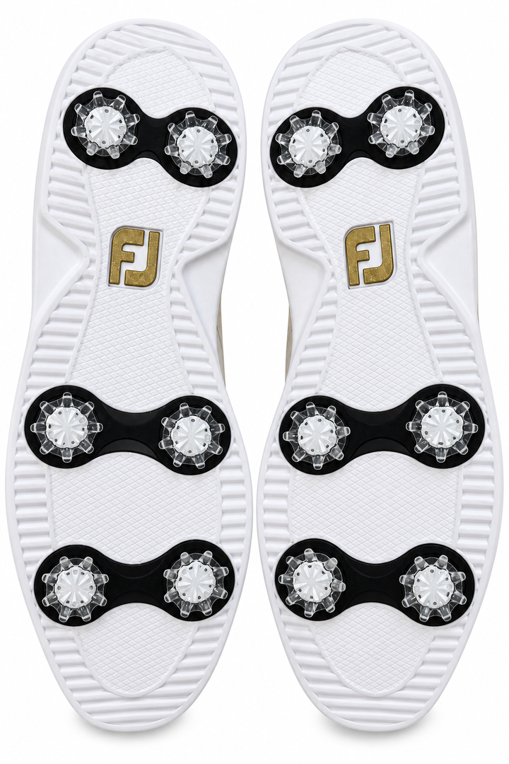 FootJoy Traditions Women's Golf Shoes 97938 - Size 11 - White/Tan