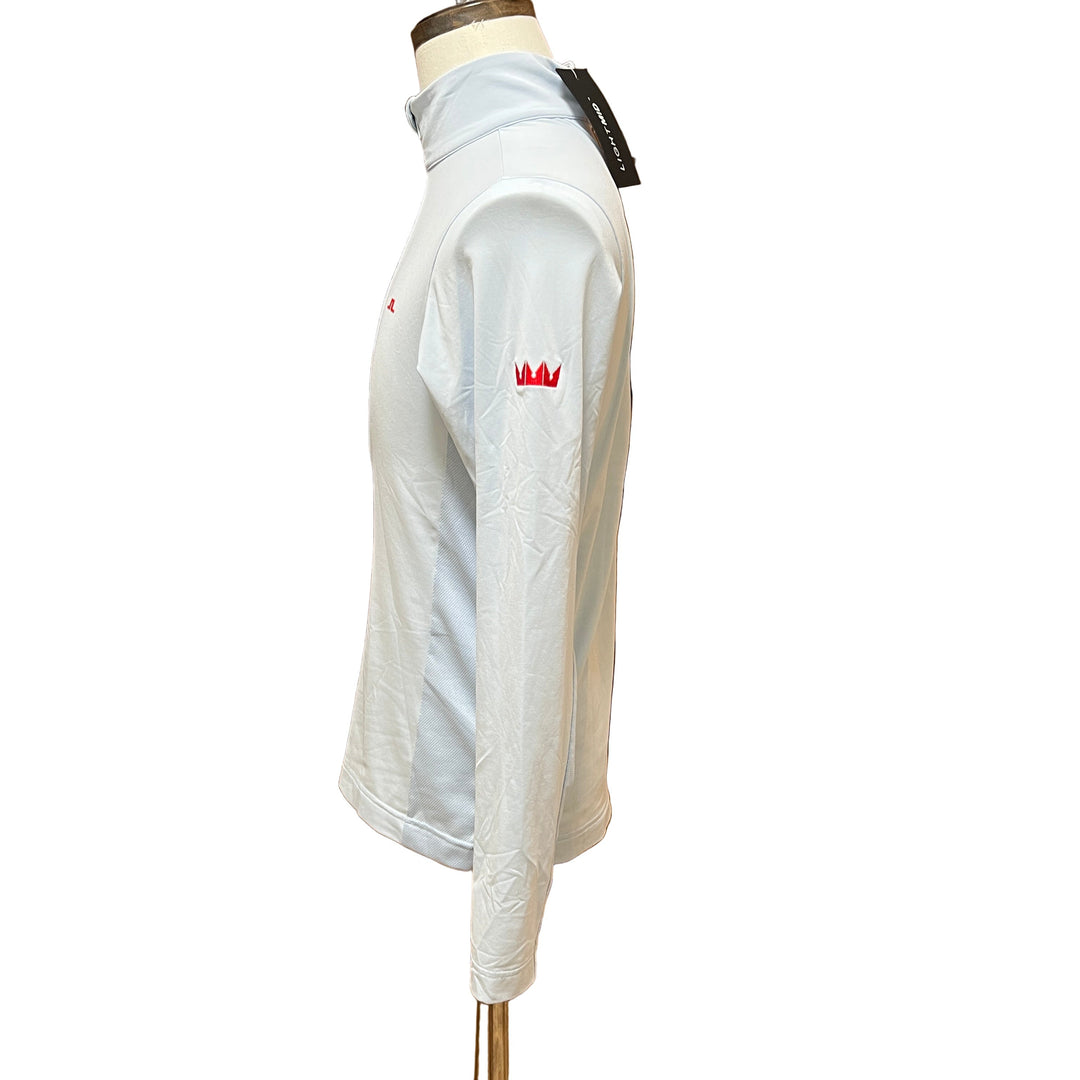 J.Lindeberg Luke Half Zip Midlayer (w/logo) - Skyway - Small - Skorzie
