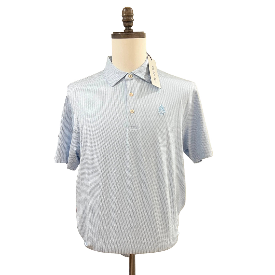 Sun Day Red Heritage Cypress Ax Thrower Polo (w/ logo) - Light Blue - Skorzie