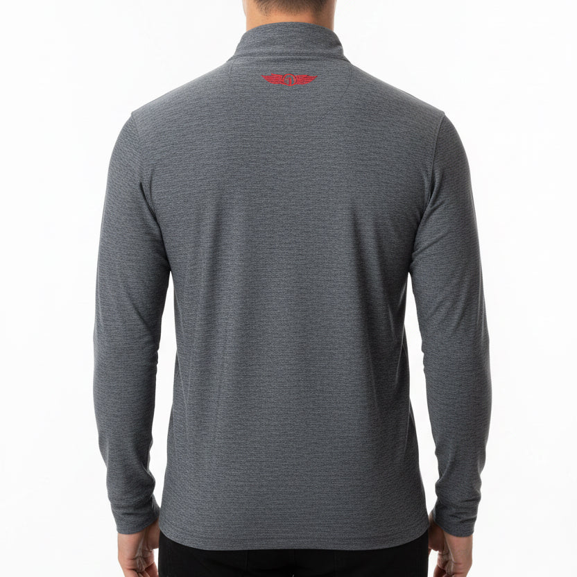 Straight Down Men's Golf Quarter Zip Crusher New Indigo Size L