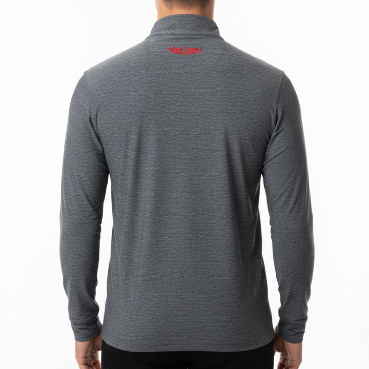 Straight Down Men's Golf Quarter Zip Crusher New Indigo Size L