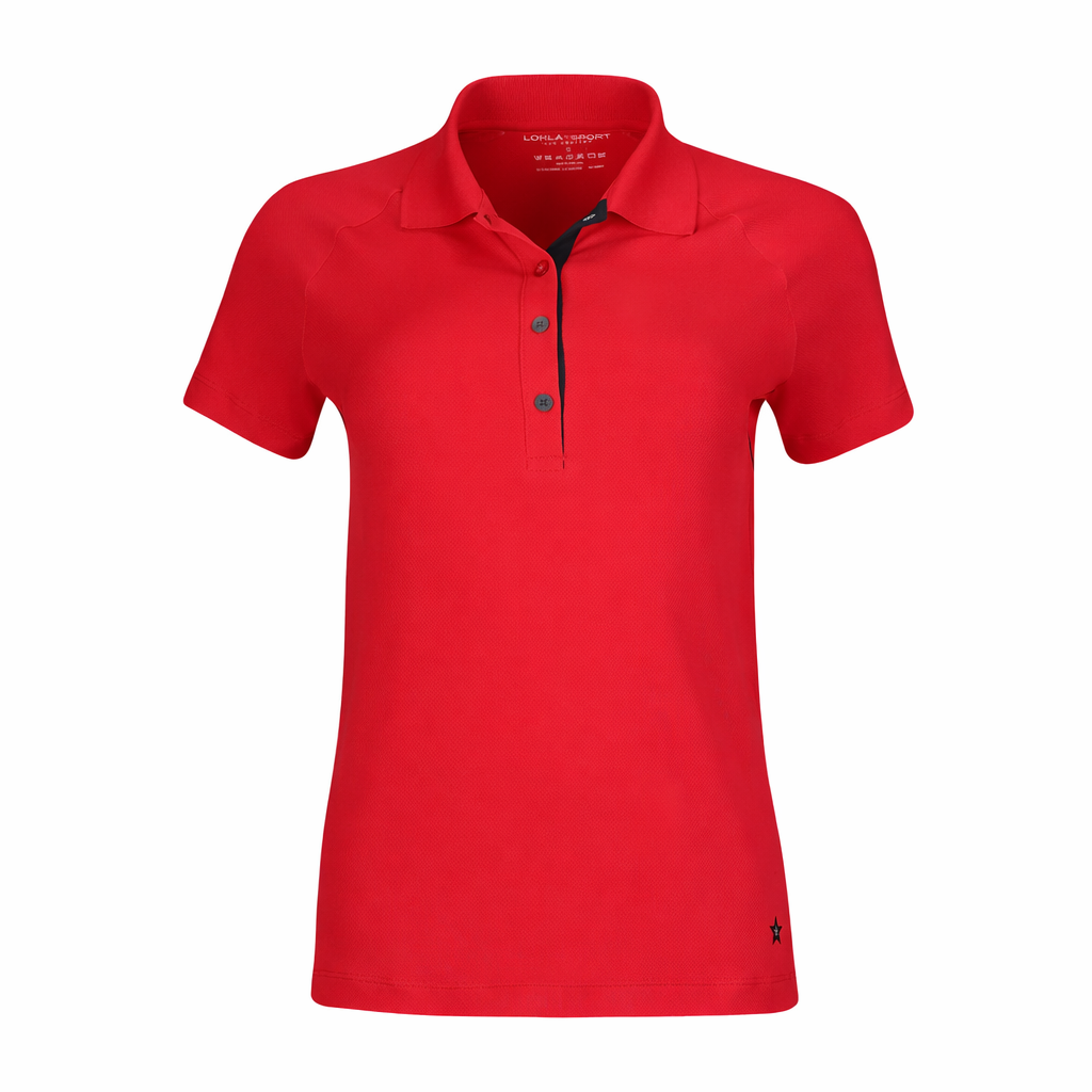 Lohla Sport The Snappy Short Sleeve Top - Red - Skorzie