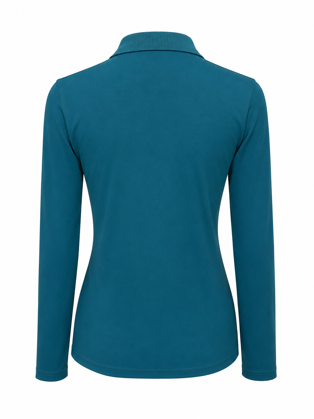 G/FORE Icon Embroidered Tech Pique Long Sleeve Polo - Teal - Small