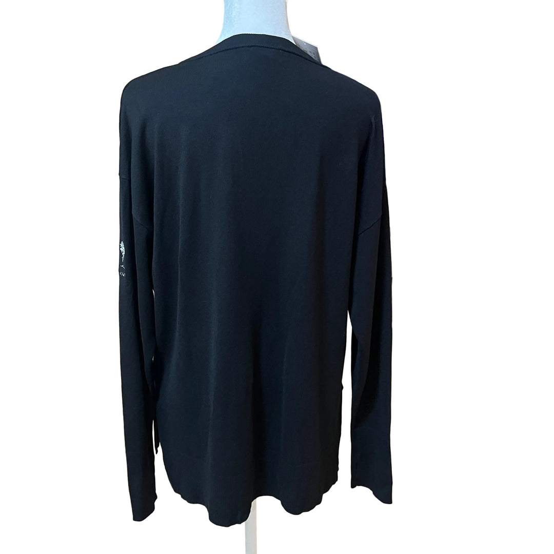 Golftini Relaxed Fit Sweater (w/logo) - Black - Large - Skorzie