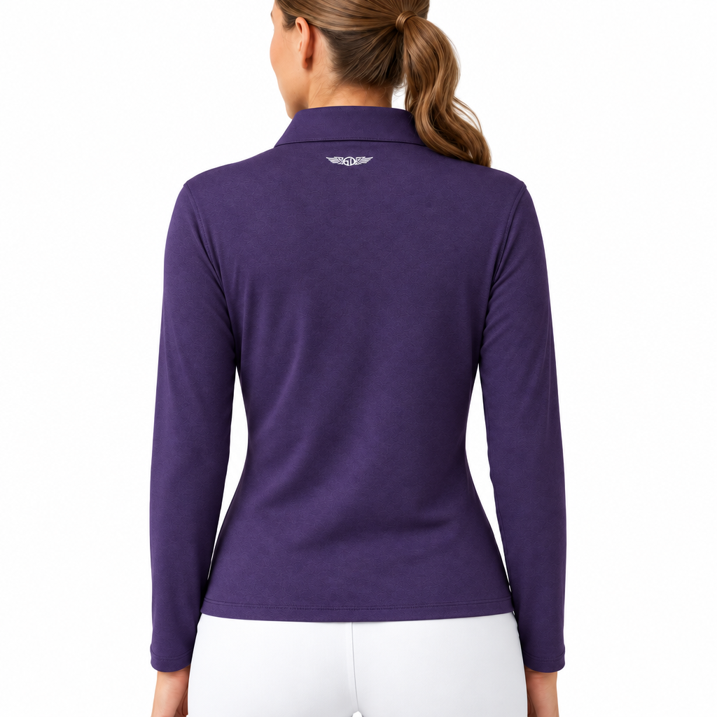 Straight Down Women's Quarter Zip Skyler Blackcurrant Size M
