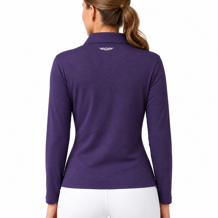 Straight Down Women's Quarter Zip Skyler Blackcurrant Size M