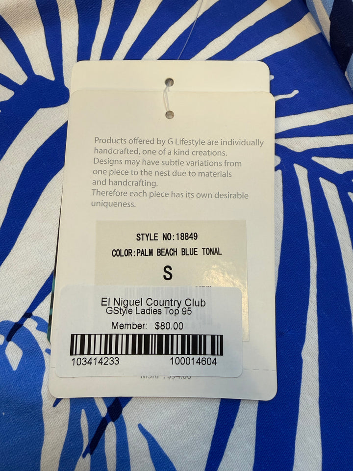 G-Lifestyle Long Sleeve Quarter Zip Top - Palm Beach Blue