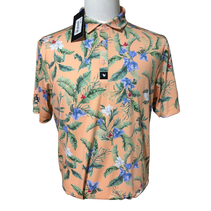 Bad Birdie Core Performance Polo (w/logo) - Flora Fiesta (FINAL SALE ITEM)