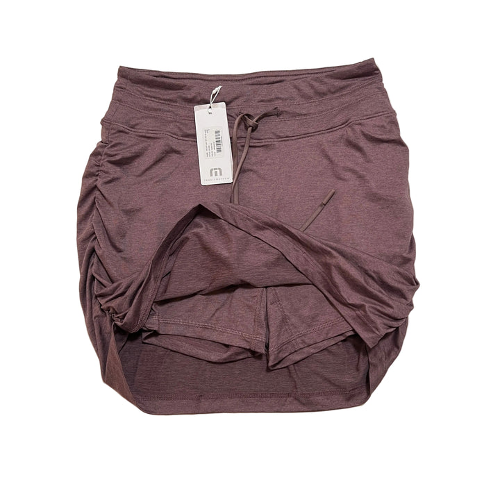 Travis Mathew Skyloft Light Skyline Tie Skort (15") - Heather Flint