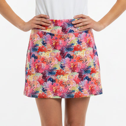 Daily Sports Women's Golf Skort Siena 18" Creative Bloom Size M