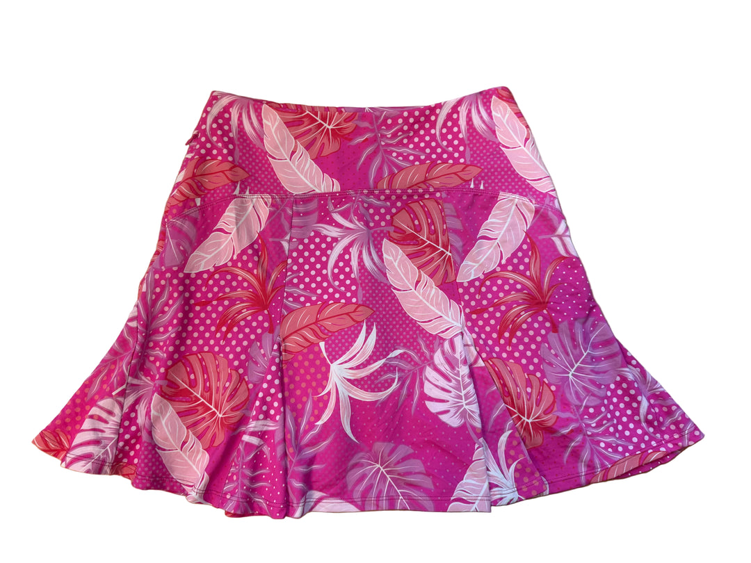 G-Lifestyle Flare Godet Skort - Pink Oasis - Small