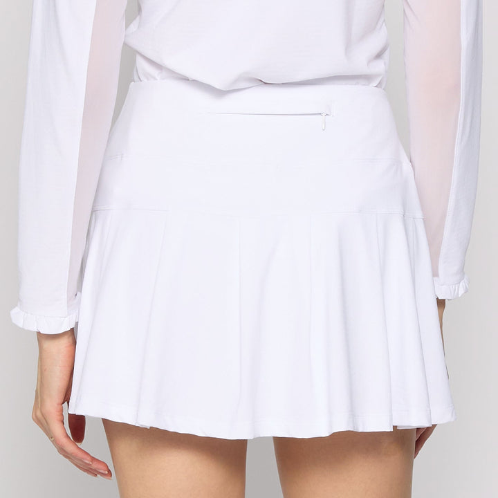 G-Lifestyle Pleat Skort - White - Skorzie