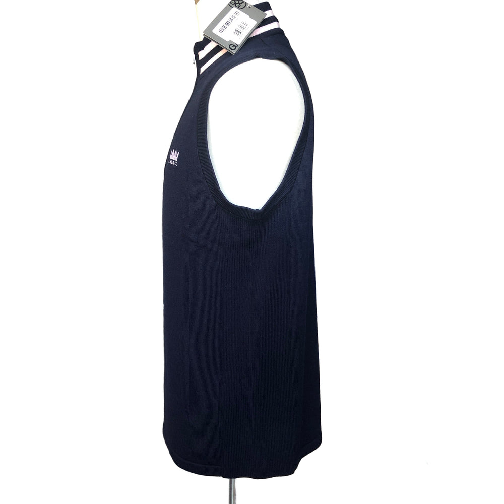 G/FORE Windbreaker Merino Wool 1/4 Zip Vest (w/logo) - Twilight - Medium - Skorzie