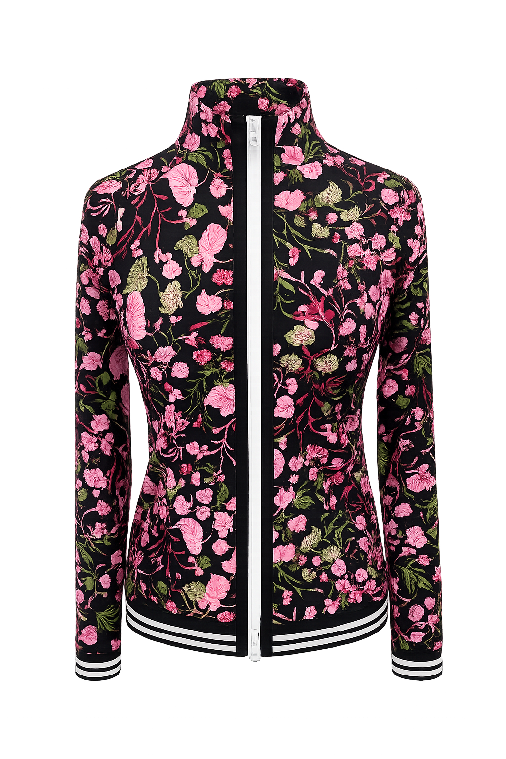 Kastel Denmark Black Modern Begonia Full Zip Track Jacket - XS - Skorzie