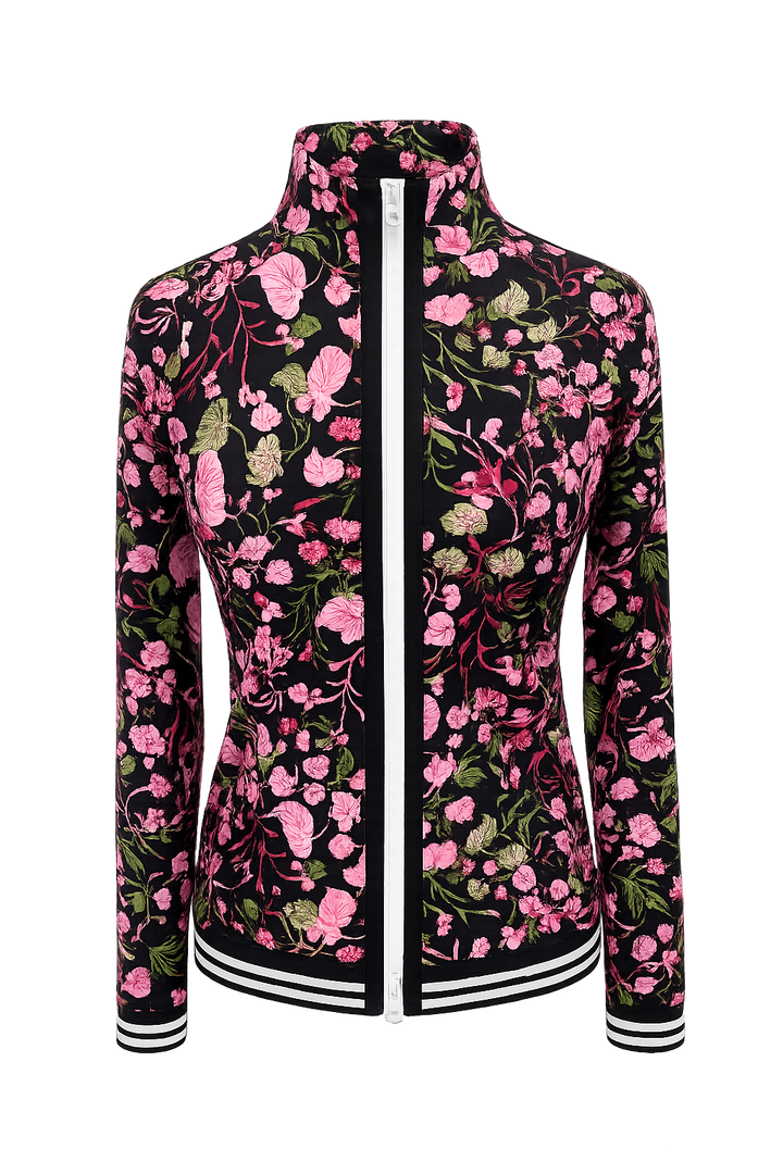 Kastel Denmark Black Modern Begonia Full Zip Track Jacket - XS - Skorzie