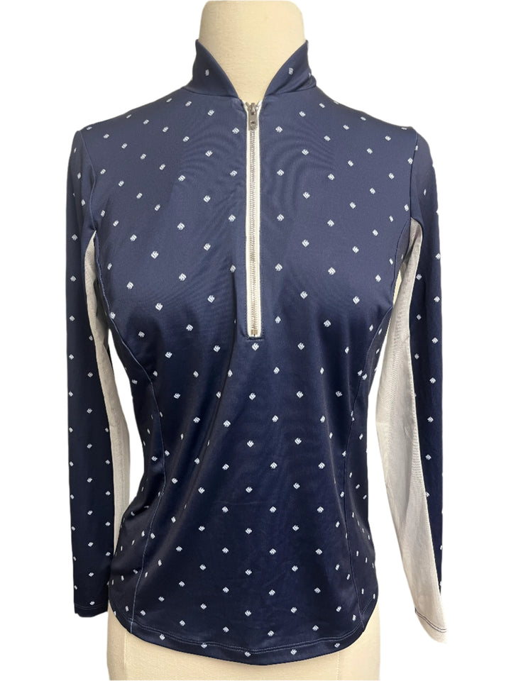Amy Sport Katelyn  Long Sleeve Top - Navy Flame - Skorzie