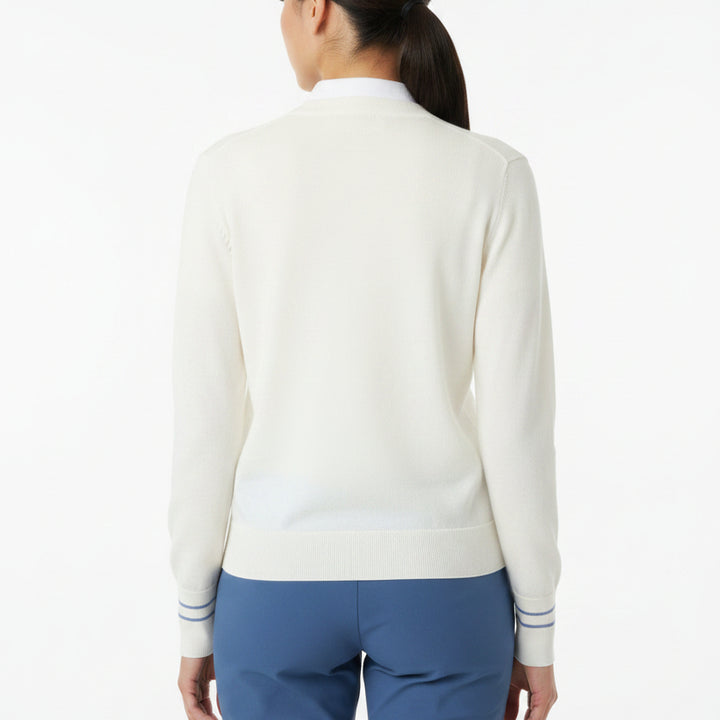 G/FORE Women's Sweater Crewneck Cooling Cotton Chalk White Size S