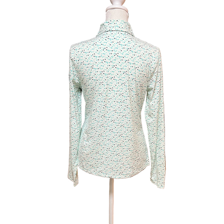 G/FORE Silky Tech L/S Polo (w/ logo) - Siren/Poppy - Skorzie