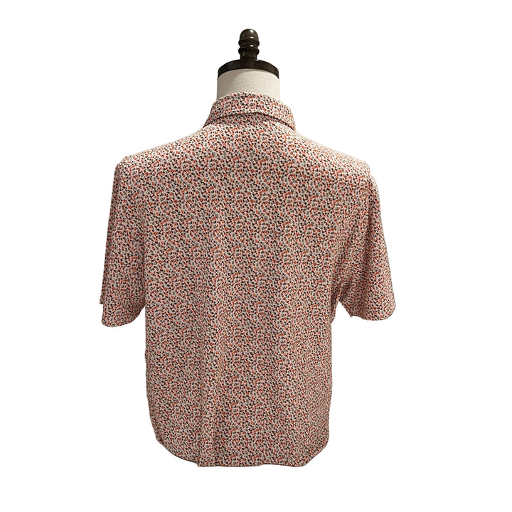 IBKUL Floral Polo - Pink/Brown - Large - Skorzie