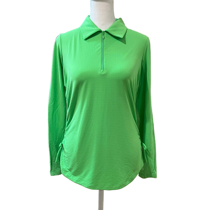 IBKUL Adjustable Length L/S Polo - Lime - Small - Skorzie