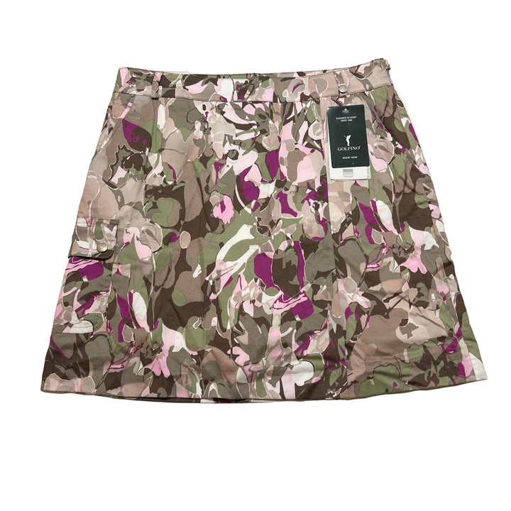 Golfino Printed Stretch Skort 19" - Light Olive - Size 10