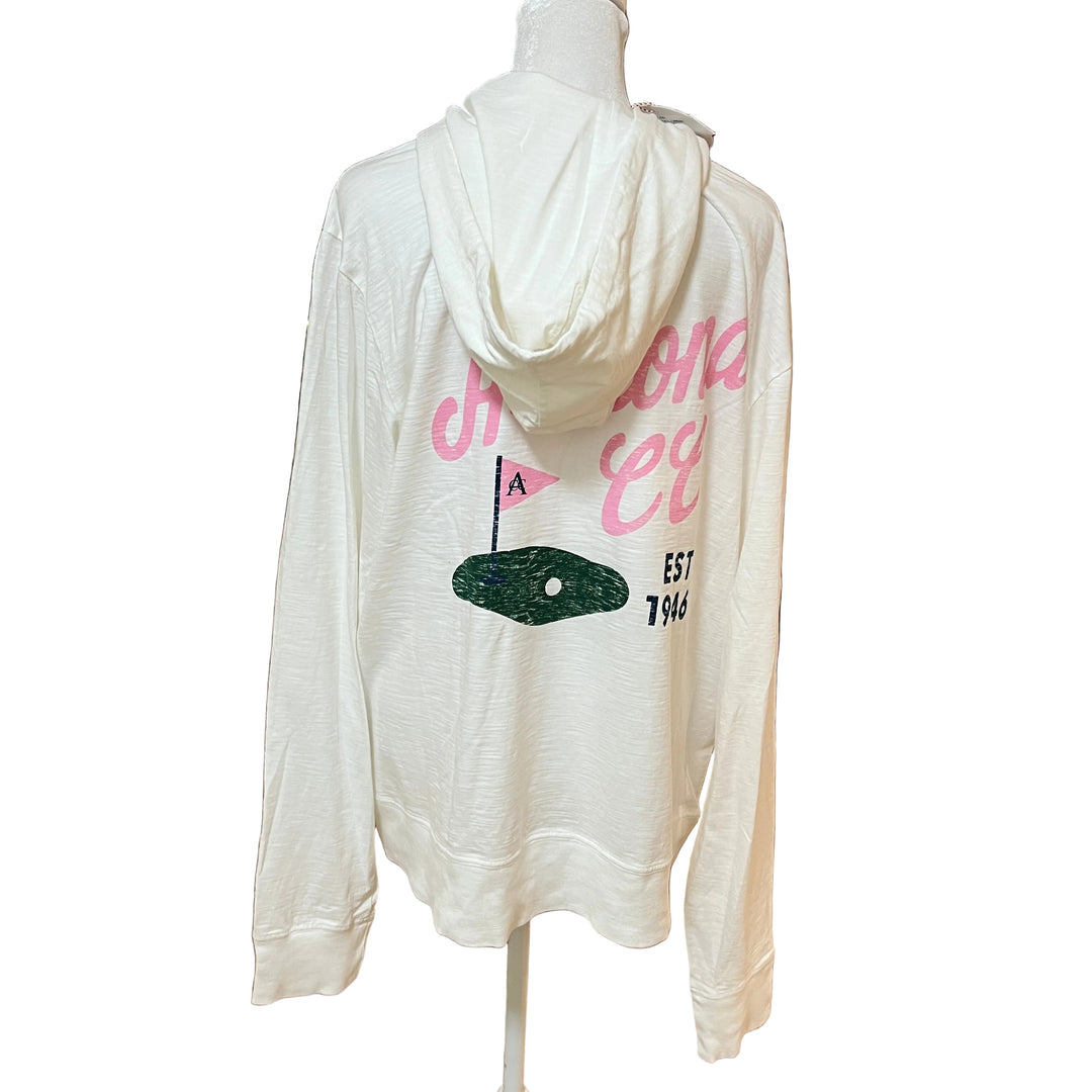 Standard Recreation Hooded LS (w/ logo) - White - (FINAL SALE ITEM)