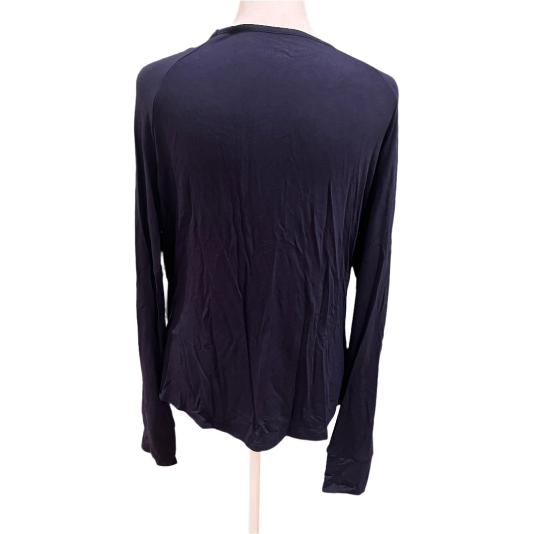 Swing Control Jersey Knit Long Sleeve - Navy - Small - Skorzie