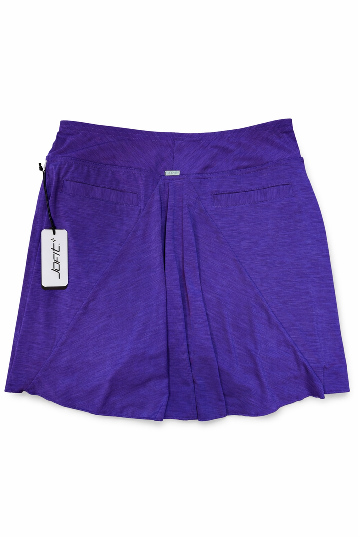 Jofit Melange Zipper Skort (17") - Purple - Small - Skorzie