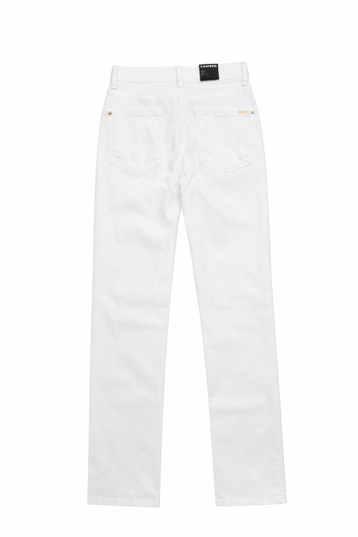 Cambio Women's Piper Long Pant - White