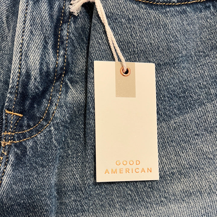 Good American Women's Jeans Good Ease Relaxed 34" Indigo575 Size 0
