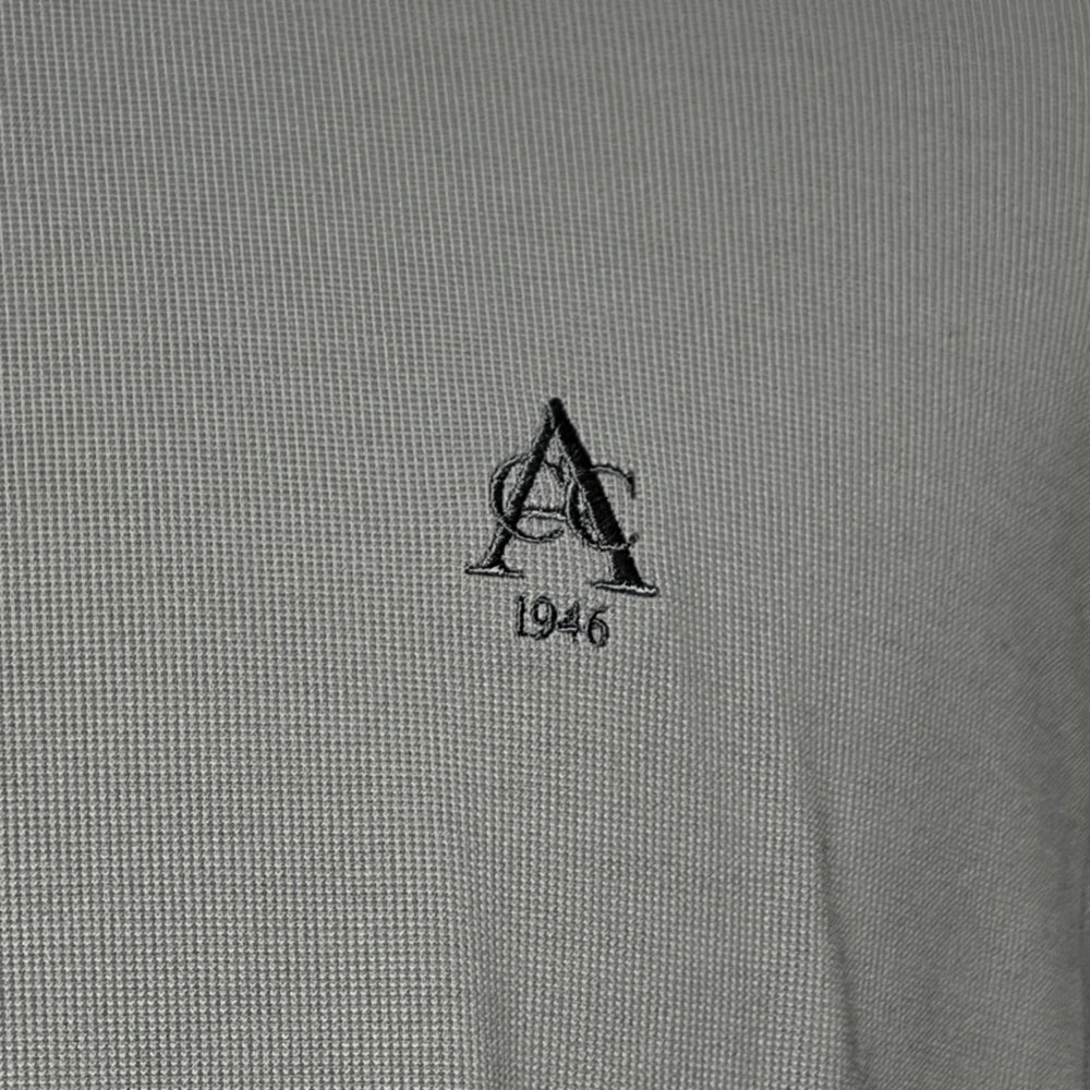 G/FORE Performance Pique Crewneck Layer (w/logo) - Light Grey - Skorzie