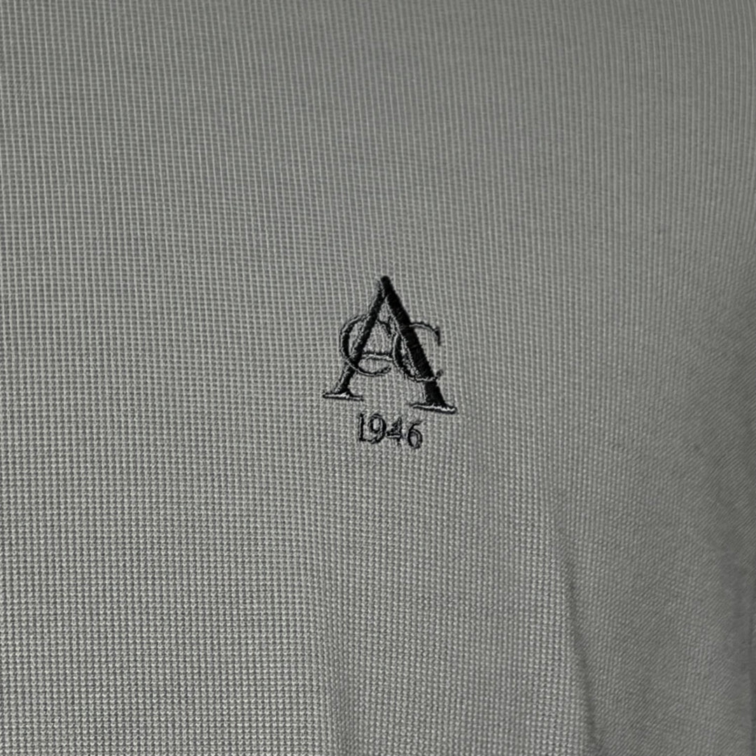 G/FORE Performance Pique Crewneck Layer (w/logo) - Light Grey - Skorzie