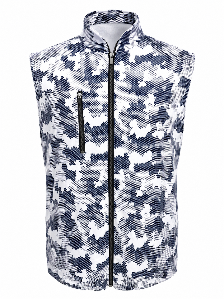 Bobby Jones Patriot Gamer Blade Collar Full-Zip Vest - Summer Navy - Large