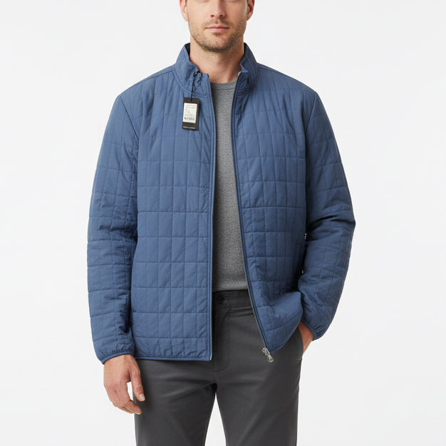 Straight Down Men's Golf Jacket Big Sky Quilted Moonlight Size L