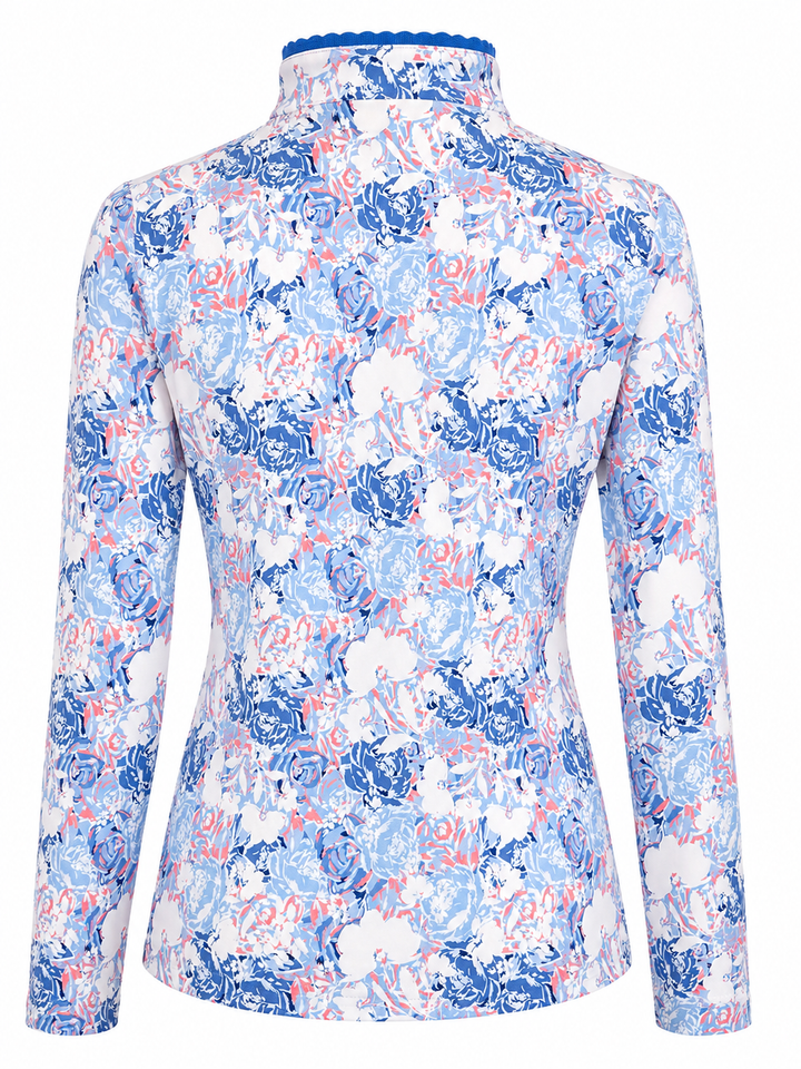 EP NY Long Sleeve Cabbage Rose Polo - Medium