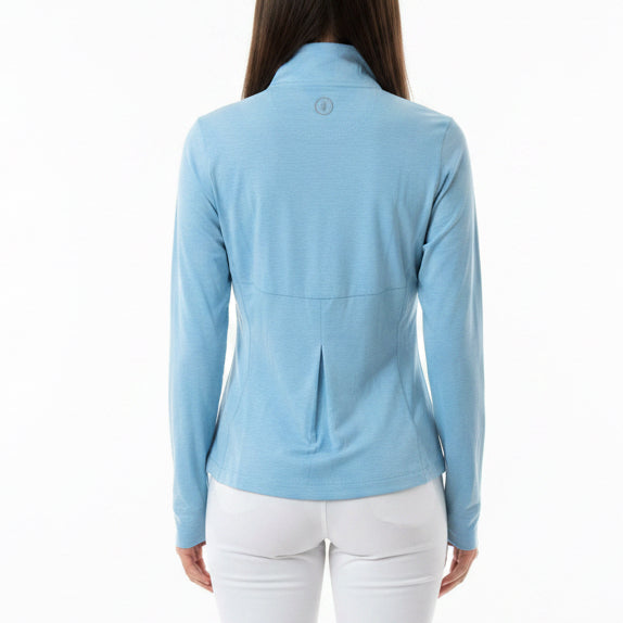 Johnnie-O Women's Golf Quarter Zip Susie Performance Pullover (w/ logo) Gulf Size XS