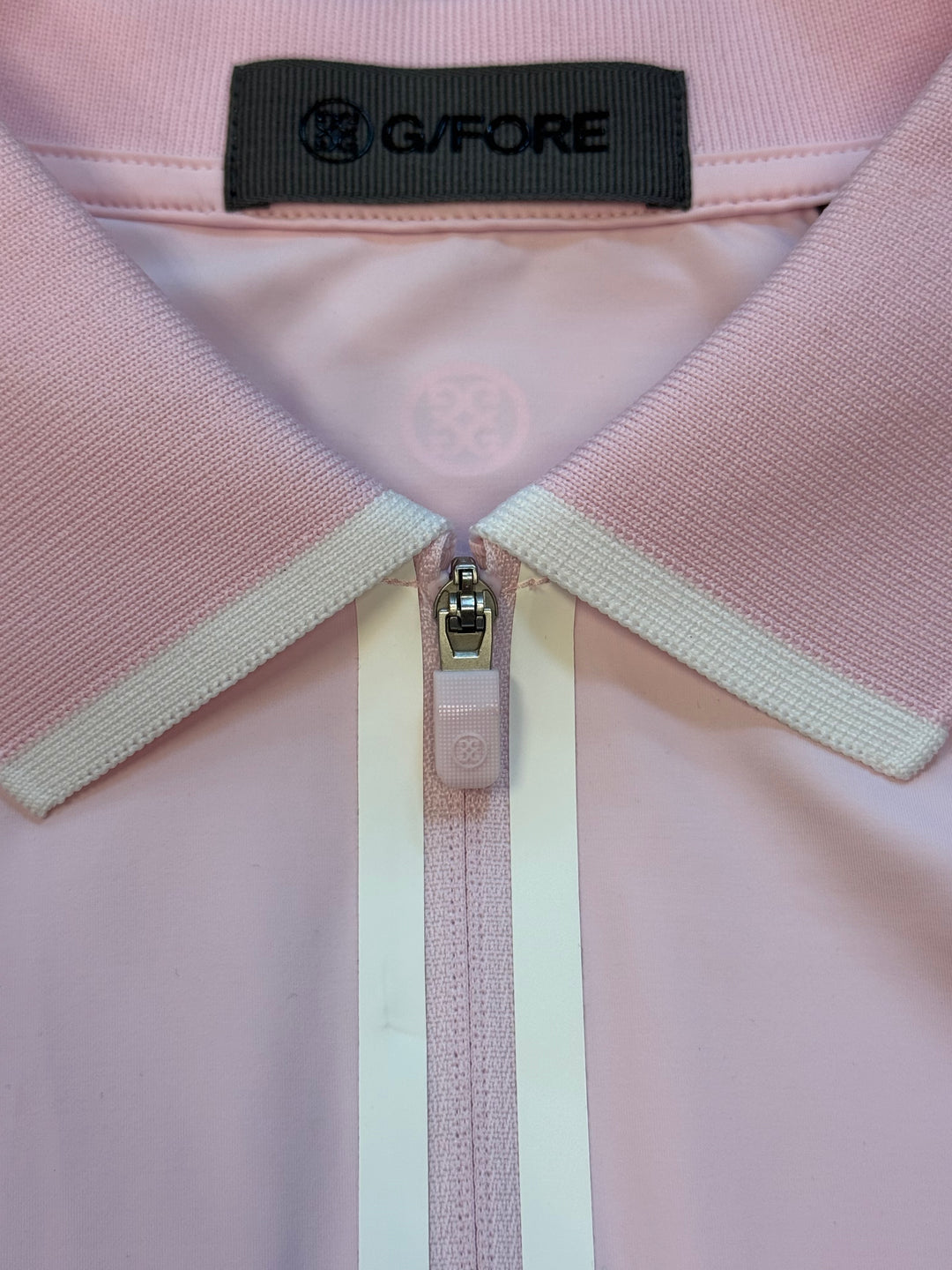 G/FORE Silky Nylon Long Sleeve Zip Polo - Blush - Small