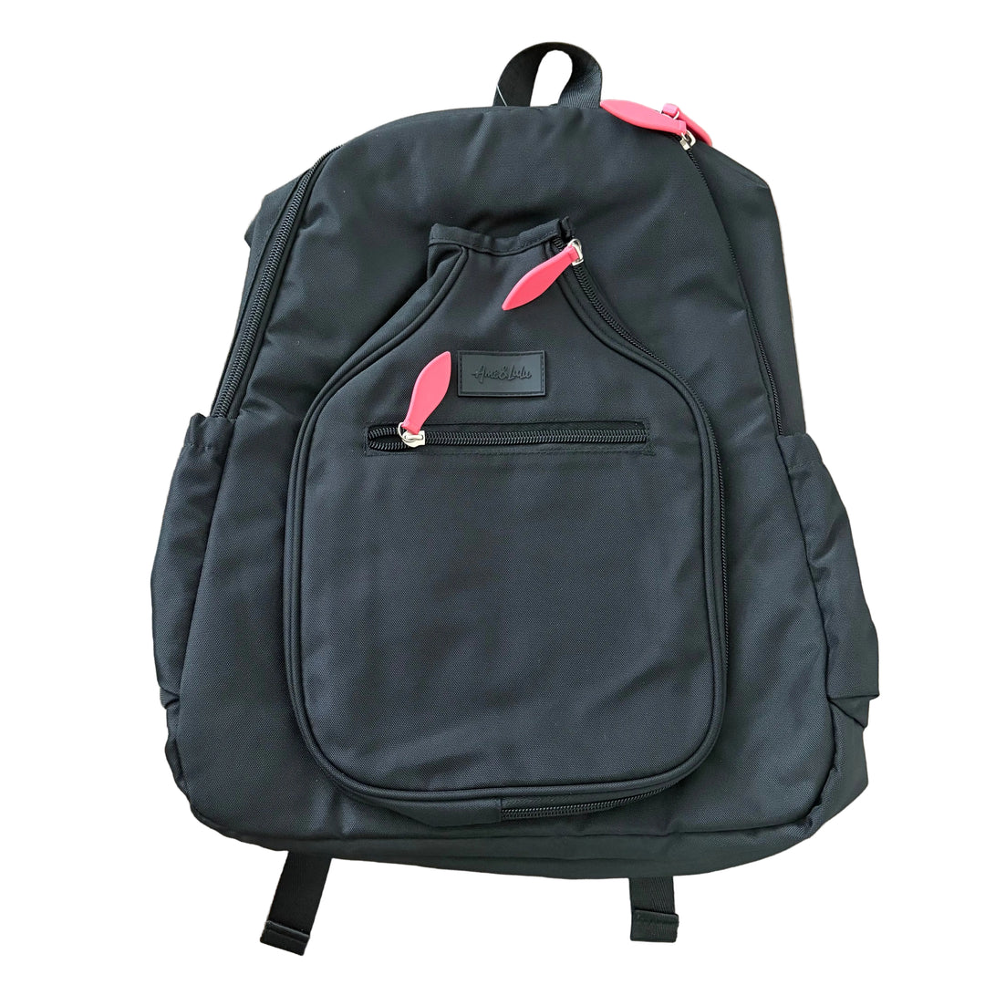Ame & Lulu Pickleball Time Backpack - Black - Skorzie