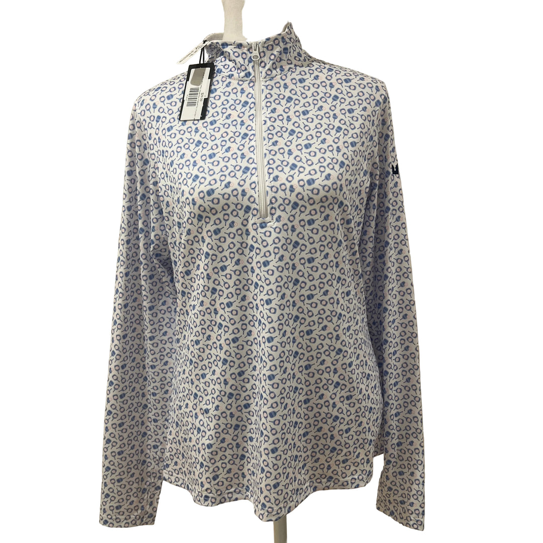 Straight Down Pickleball Print L/S (w/ logo) - Maison - Skorzie