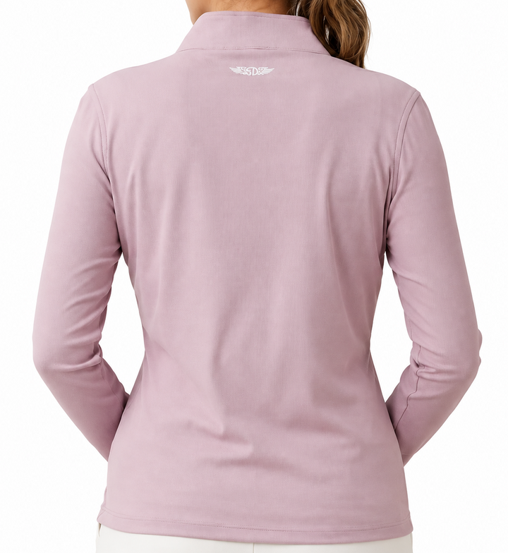 Straight Down Women's Quarter Zip Skyler Pink Dawn Size M