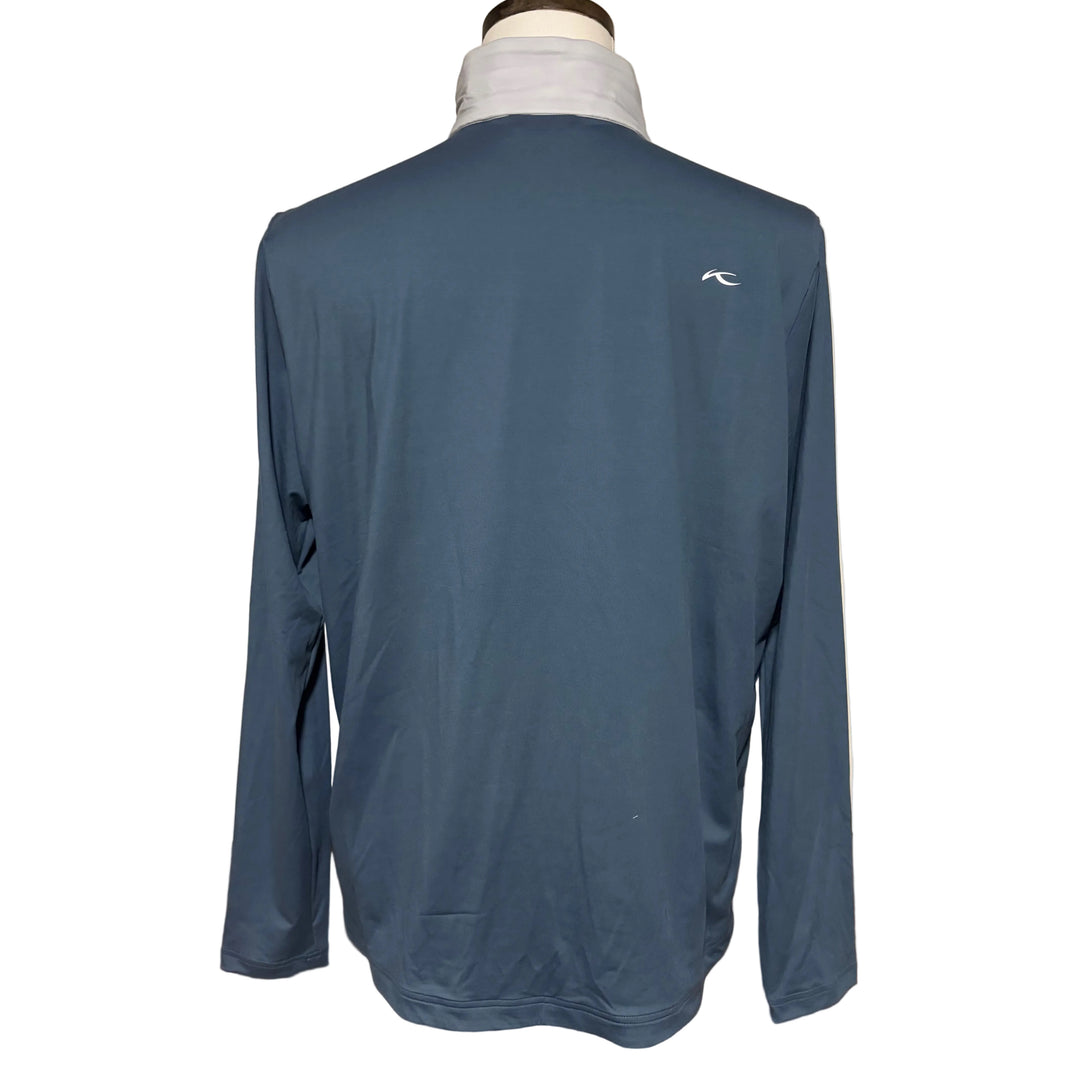 KJUS Men's Retention Jacket (w/logo) - Alloy/Steel Blue - Large - Skorzie