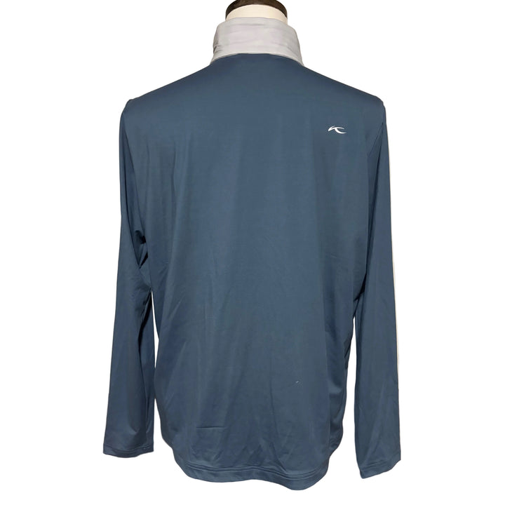 KJUS Men's Retention Jacket (w/logo) - Alloy/Steel Blue - Large - Skorzie