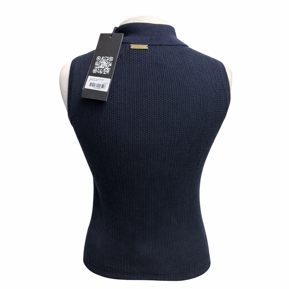 A. Putnam Women's Crochet Sleeveless Top - Navy - Small - Skorzie