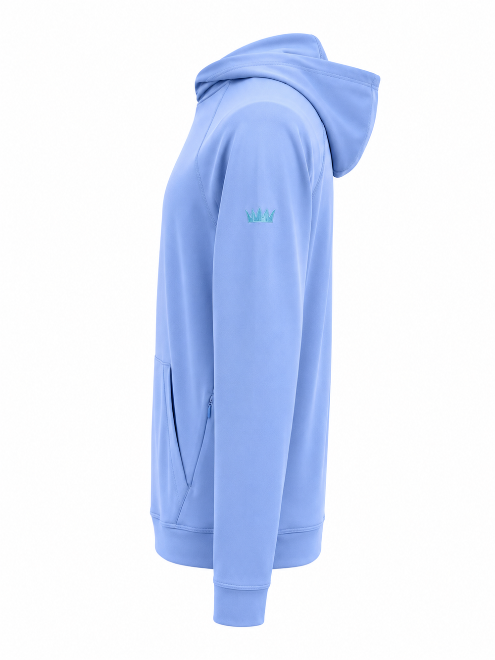 Straight Down Men's MacKenzie Hoodie (w/ Logo) - Blue - Small - Skorzie