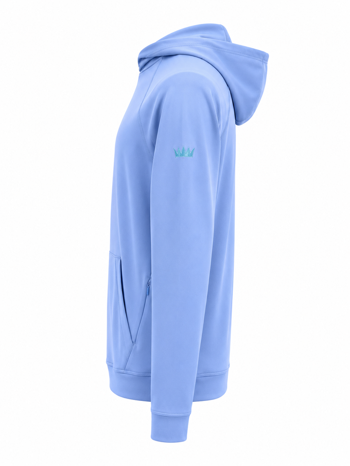 Straight Down Men's MacKenzie Hoodie (w/ Logo) - Blue - Small - Skorzie