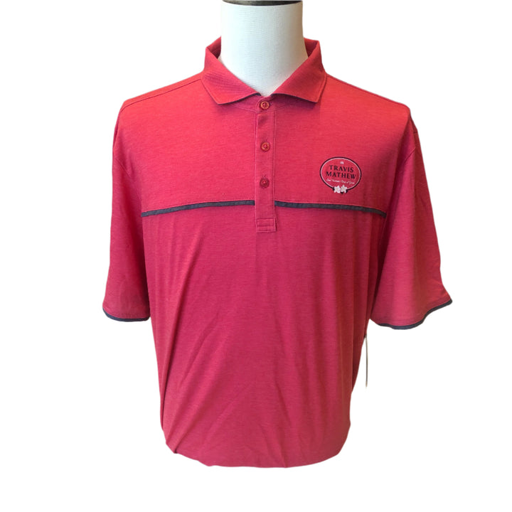 Travis Mathew Featherweight Ofty Polo (w/ logo) - Heather Azalea  - XX-Large - Skorzie