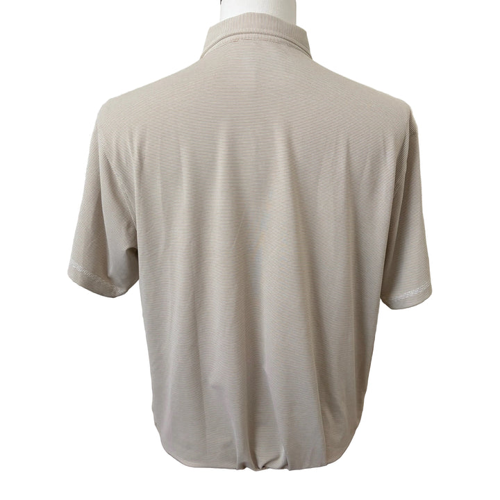Linksoul Monterey Microstripe Performance Polo (w/logo) - Ballast - Skorzie
