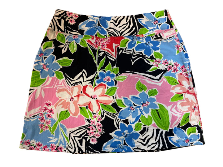 IBKUL Amelia Pull-on Skort (18") - Black Multi