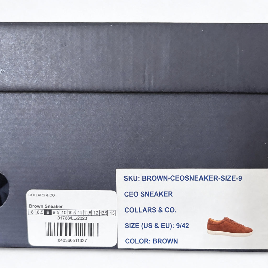 Collars & Co Men's CEO Sneakers Brown Suede Size 9