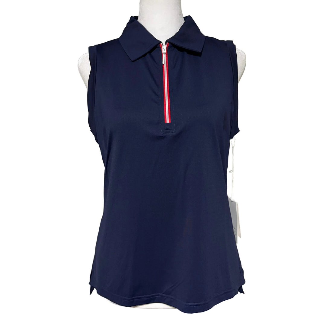 GGBlue Elina Ice Sleeveless Top - Navy - Small - Skorzie